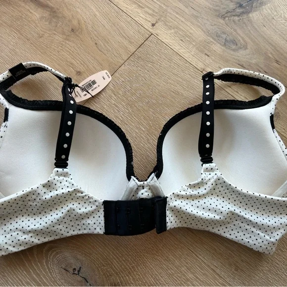 NWT VS Polka Dot Demi Push Up Bra 36C - Picture 2 of 3